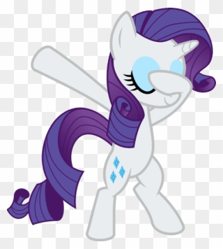 Transparent Dab Clip Art - My Little Pony Rarity - Png Download