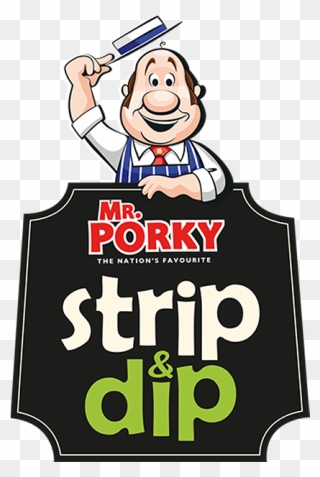 Mr Porky Strip Dip Logo - Mr Porky Crispy Strips Clipart