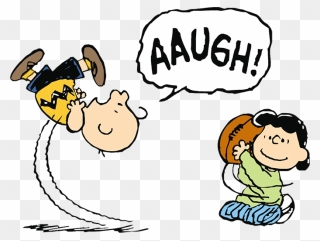 Charlie Brown Lucy Football - Charlie Brown Falling Down Clipart