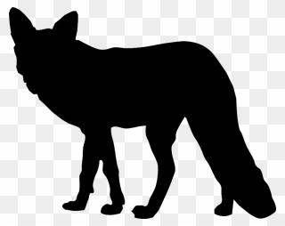 Silhouette Drawing Fox Clip Art - Fox Silhouette Png Transparent Png