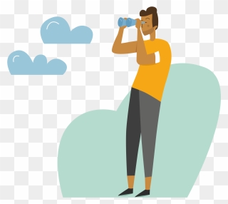 Person Using Binoculars Png Clipart