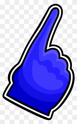 Image Bluefoamfinger Png Club - Red Finger Pointing Png Clipart
