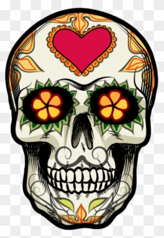 Easy Mexico Skull Drawing Clipart