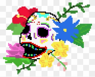Transparent Day Of The Dead Clipart - Day Of The Dead Pixel - Png Download