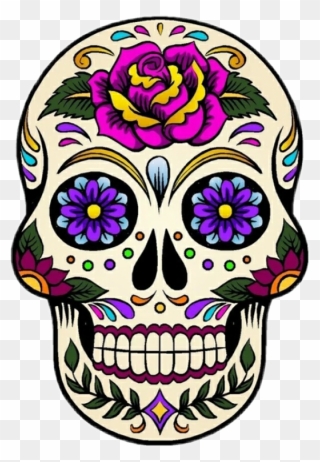 Mexico Day Of The Dead Skulls Clipart
