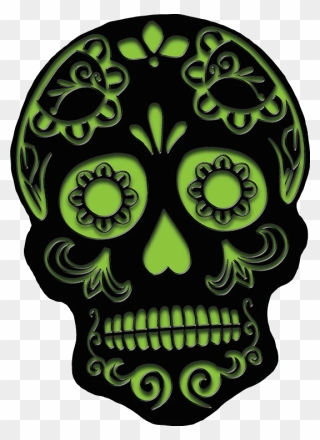 #dayofthedead #diadelosmuertos #sugarskull #skeleton - Day Of The Dead Clipart