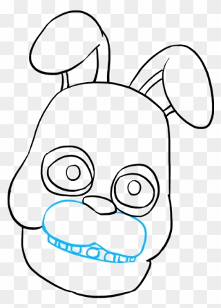 How To Draw Bonnie From Five Nights At Freddy"s - Cartoon Clipart