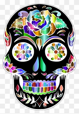 #mq #skulls #skull #flowers #day Of The Dead - Sugar Skull Transparent Background Clipart