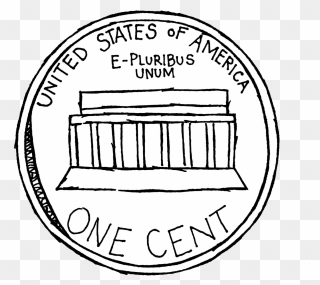 Coin Black And White Clipart