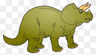 Fossil Clipart Transparent - Triceratops Dinosaur T Rex Clipart - Png Download