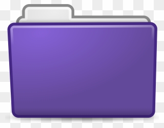 Icon Big Image Png - Purple Folder Clipart Transparent Png