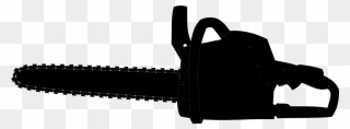 Chainsaw Clipart Black And White - Png Download