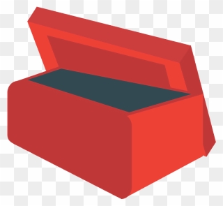 Card File Box Emoji Clipart - Storage Chest - Png Download