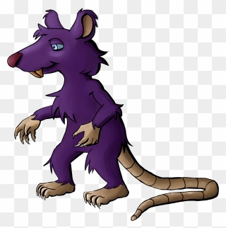Purple Rat - Purple Rat Transparent Clipart