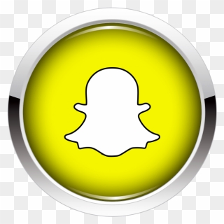 Snapchat Icon Button Png Image Free Download Searchpng - Circle Clipart