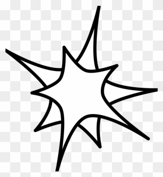 Double Star Png Icons - Boom Black And White Clipart Transparent Png
