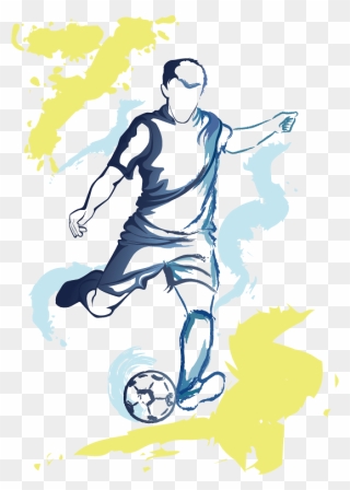 Players Football Kickball Drawing Png File Hd Clipart - Football Players Vector Png Transparent Png