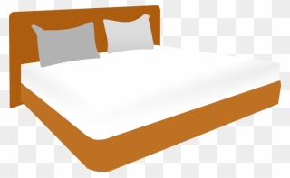 Mattress Bed Size Bed Frame Clip Art - Double Bed Clipart - Png Download