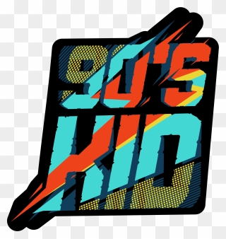 90s Kid - 90s Kids Bike Stickers Clipart
