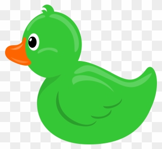 Green Rubber Duck Clipart - Png Download