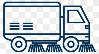 Street Sweeper Truck Drawing Clipart