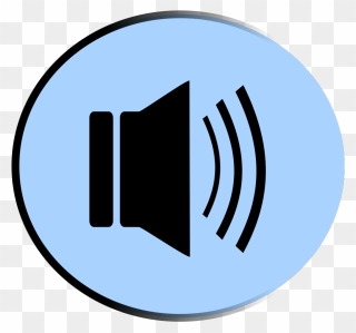 Speaker Button Svg Clip Arts - Sound Clipart - Png Download