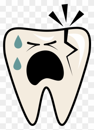 Cracked-tooth - Cracked Tooth Png Clipart