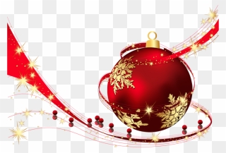 Red Transparent Christmas Ball Png Clipart Png Download - Red Christmas Balls Png