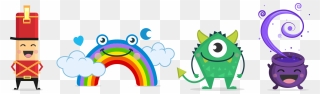 Lionel, Archie, Ziggy And Swirlo - Cartoon Clipart