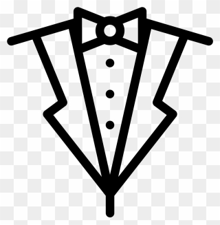 Suit And Bow Tie Comments Clipart