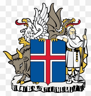 Political Clipart Amendment - Iceland Coat Of Arms - Png Download