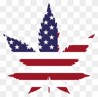 American Flag Marijuana Clipart