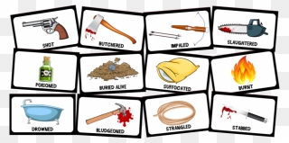 Murder Mystery Card Game Clipart