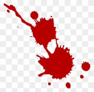 Blood Spray Crime - Blood Drops Png Clipart