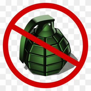 No Grenades - No Explosive Sign Png Clipart