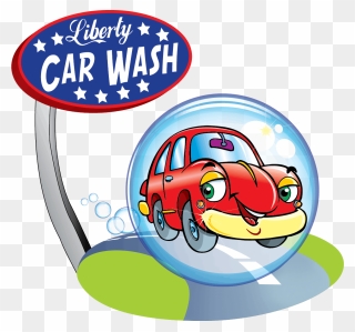 Car Cleaning Clipart Png Black And White Stock Liberty - Car Wash Transparent Png