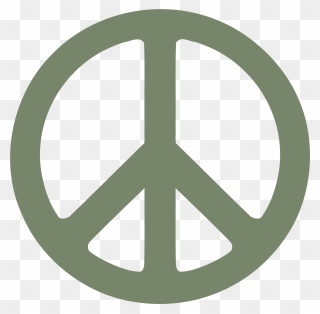 Camouflage Green Peace Symbol 1 Dweeb Peacesymbol - Transparent Blue Peace Sign Clipart
