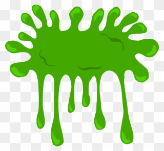 6 Cartoon Green Slime Blots Vector 5 - Slime Cartoon Png Clipart