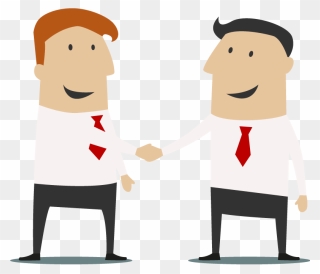 Law Making Clipart - Two People Making An Agreement - Png Download