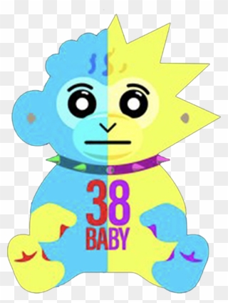 #neverbrokeagain #slime #slatt #kentrell #ypc #38baby - Nba Youngboy 38 Baby Monkey Clipart