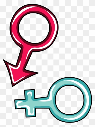 Gender Symbol Male Clip Art - Clipart Female And Male Sign - Png Download