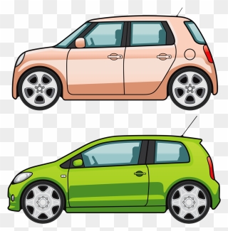 Two Cars Clipart - Png Download