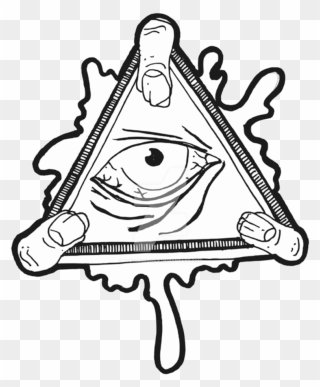Eye Of Providence Illuminati Sticker Decal Clip Art - All Seeing Eye Transparent - Png Download