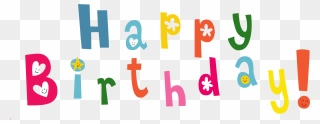 Happy Birthday Letters Clipart