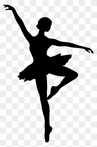 Modern Dance Ballet Dancer Silhouette - Ballet Dancer Silhouette Clipart