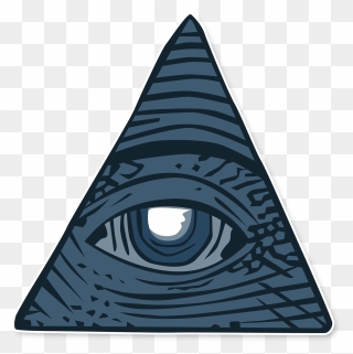 Eye Of Providence Illuminati Shadow Government Color - Conspirancy Theories Clipart
