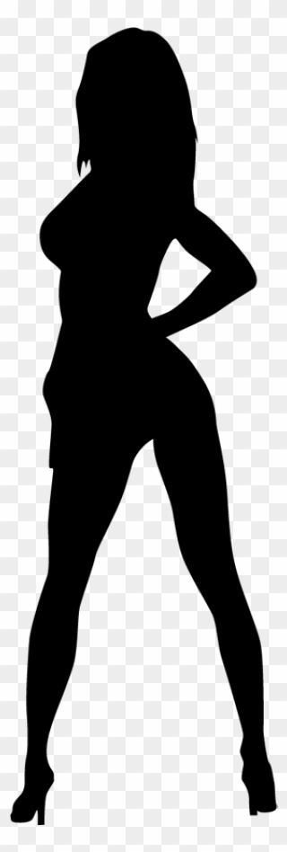 Sexy Silhouette Png - Girl Body Silhouette Stripper Clipart