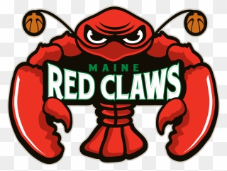 Maine Red Claws Logo Clipart