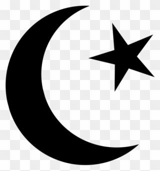 Symbol,crescent,circle - Simbolo Islam Png Clipart