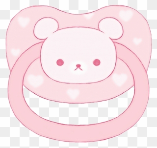 #paci #pacifier #pink #bear #cute #cglre #ageregression - Pacifier Clipart